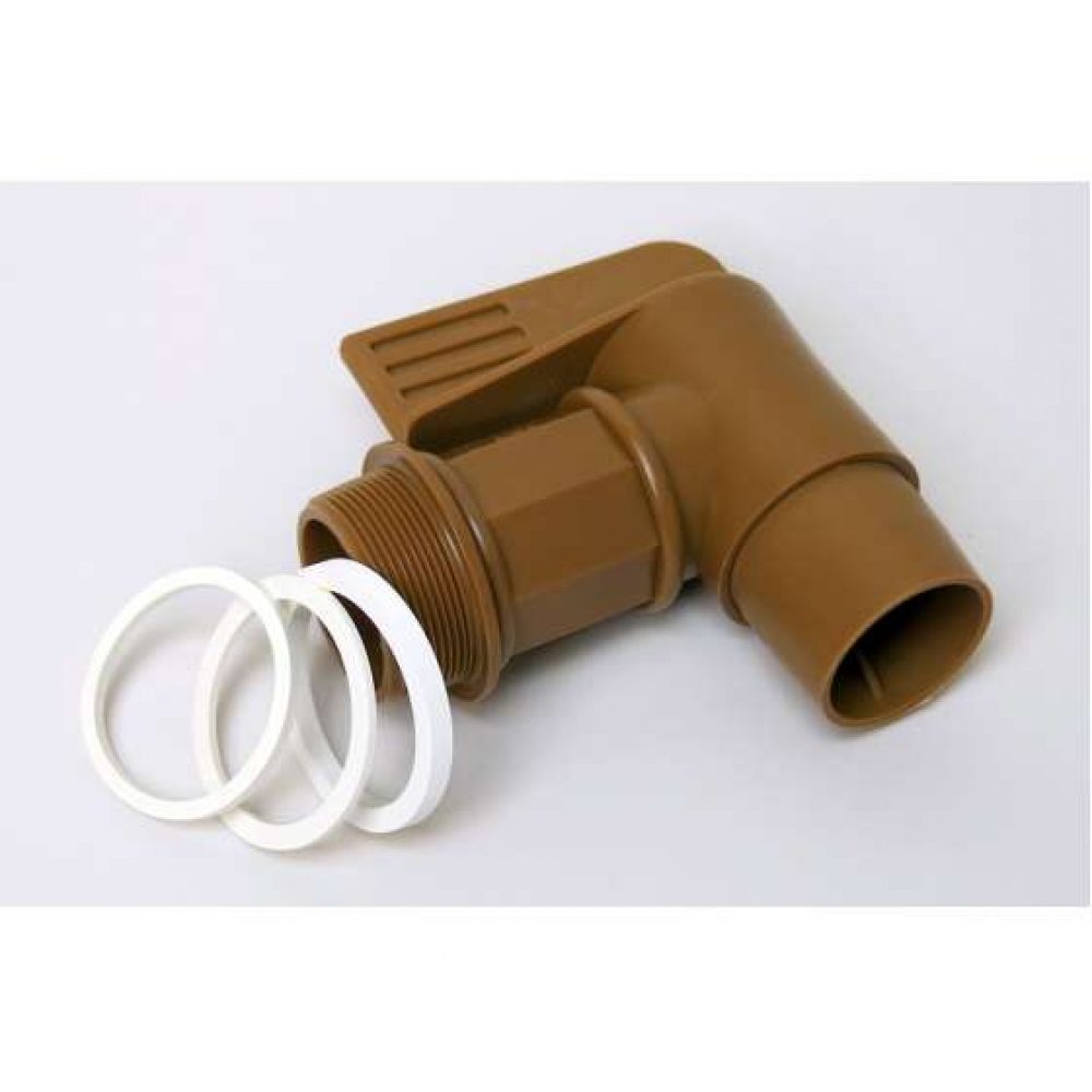 FloKing™ 2 Inch Polyethylene Drum Faucet With EPDM Gaskets Barrel