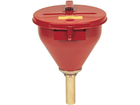 Large Steel Drum Funnel - Red